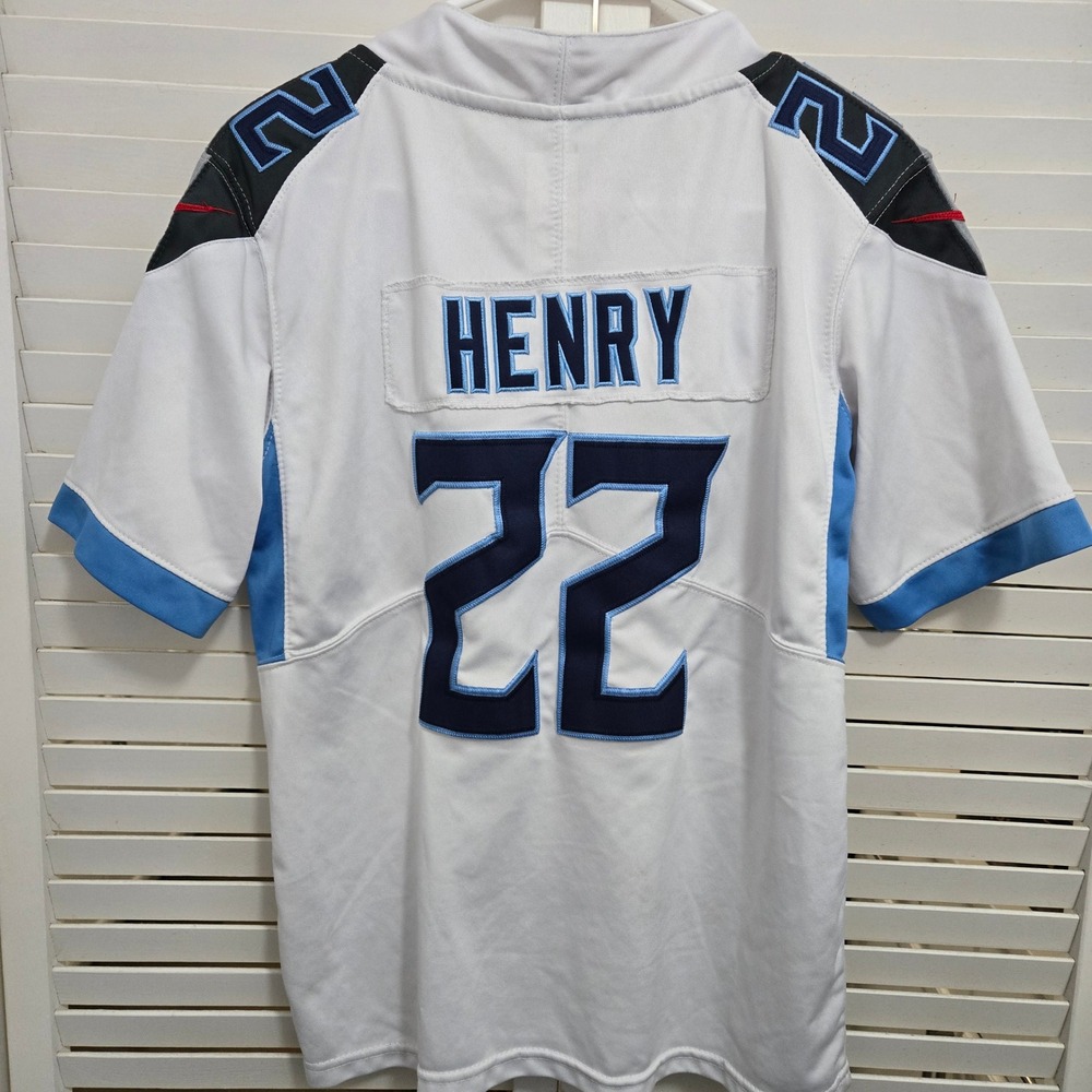 Nike Tennessee Titans Derrick Henry 22 Jersey Youth Medium White Stitched NFL